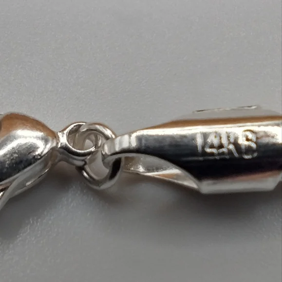 Louis Vuitton Black w/Silver Trunks & Bags Charm w/14kb Chain - Picture 4 of 8